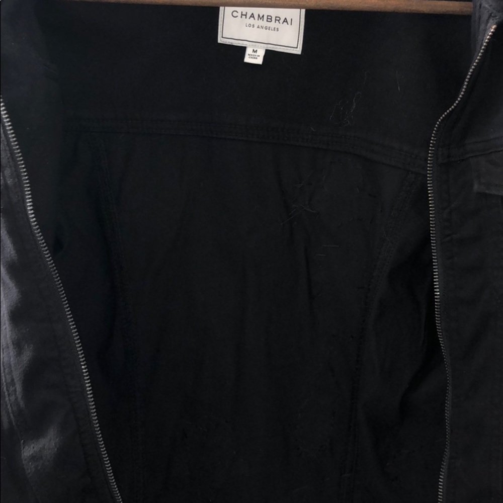 Chambrai Los Angeles Black Jean Jacket - Picture 6 of 8